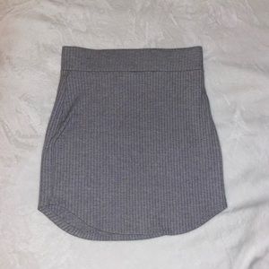 Gray mini skirt Forever21